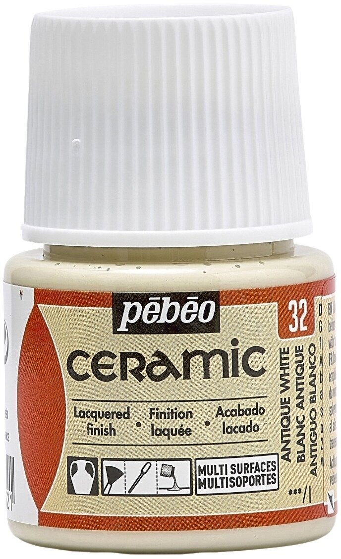 Farba do ceramiki Pébéo Ceramic Farba do ceramiki Antique White 1 szt.