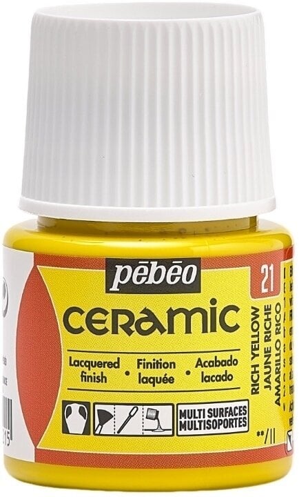 Farba do ceramiki Pébéo Ceramic Farba do ceramiki Rich Yellow 45 ml 1 szt.