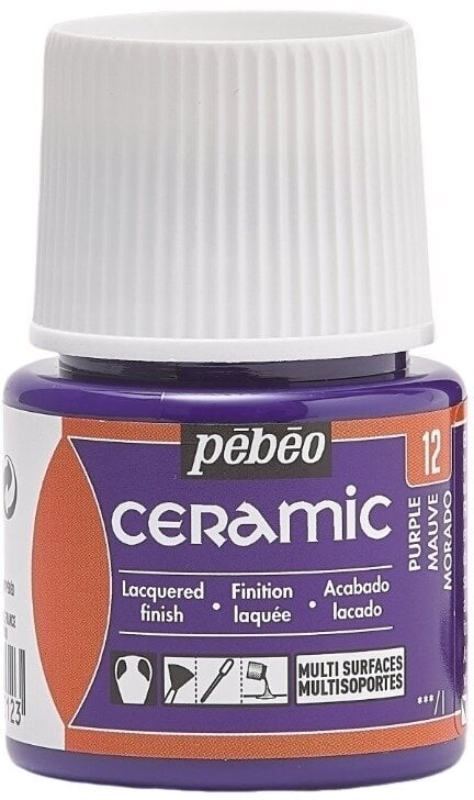 Peinture pour céramique Pébéo Ceramic Peinture pour céramique Purple 45 ml 1 pc