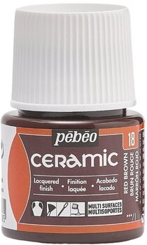 Ceramic Paint Pébéo Ceramic Ceramic Paint Red Brown 45 ml 1 pc - 1