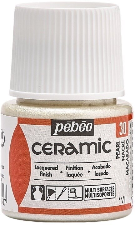 Barva za keramiko Pébéo Ceramic Barva Za Keramiko Pearl 45 ml 1 kos
