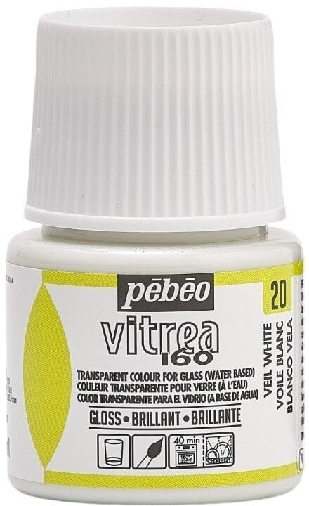 Pébéo Vitrea 160 Barva na sklo Veil White 45 ml 1 ks