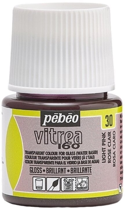 Pébéo Vitrea 160 Barva na sklo Light Pink 45 ml 1 ks