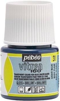 Vopsea pentru sticla Pébéo Vitrea 160 Vopsea de sticla Light Blue 45 ml 1 buc. - 1
