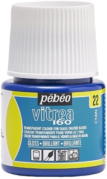 Pébéo Vitrea 160 Barva na sklo Cyan 45 ml 1 ks