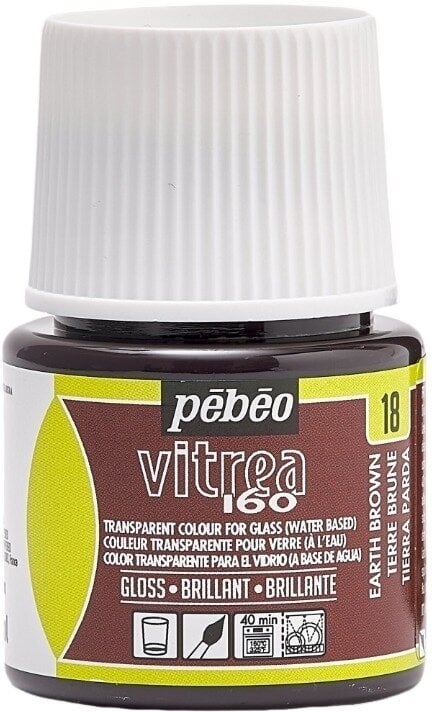 Pébéo Vitrea 160 Barva na sklo Earth Brown 45 ml 1 ks