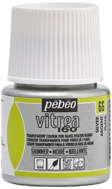 Pébéo Vitrea 160 Barva na sklo Silver 45 ml 1 ks