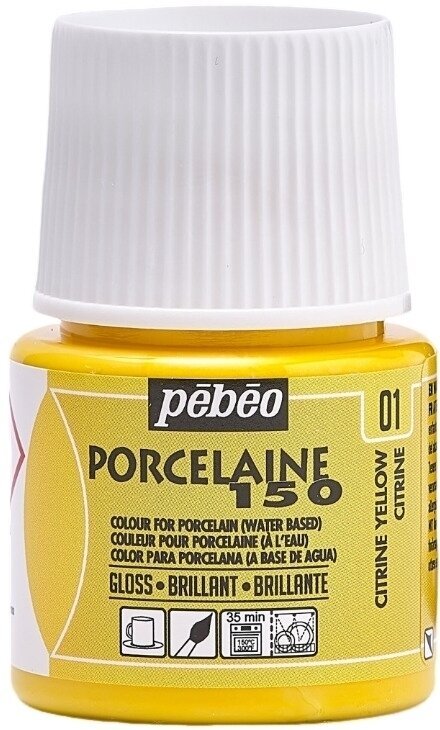 Boja za porcelan Pébéo Porcelaine 150 Порцеланска боја Citrine Yellow 45 ml 1 kom