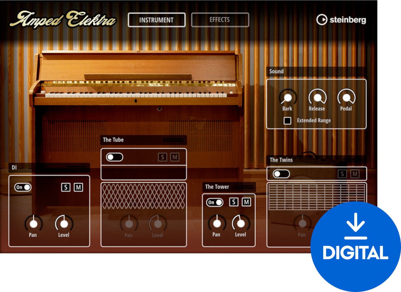 VST Instrument Steinberg Amped Elektra (Digitalni izdelek)