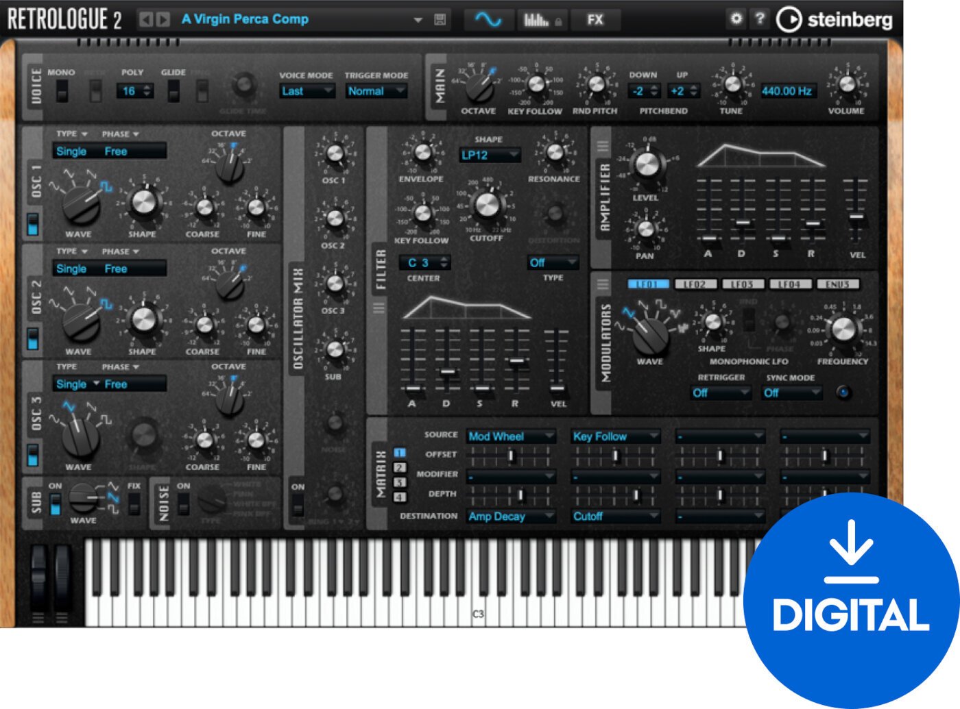 VST Instrument Steinberg Retrologue 2 (Digital product)