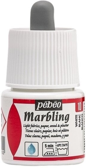 Pébéo 130-010 Barva na mramorování White 45 ml 1 ks