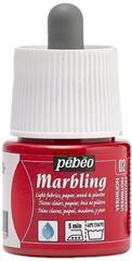 Kleuren Pébéo 130-002 Marmeren verf Vermilion 45 ml 1 st.