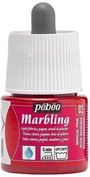 Pébéo 130-003 Barva na mramorování Bengal Pink 45 ml 1 ks