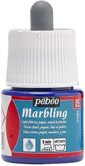 Pébéo 130-005 Barva na mramorování Cyan 45 ml 1 ks
