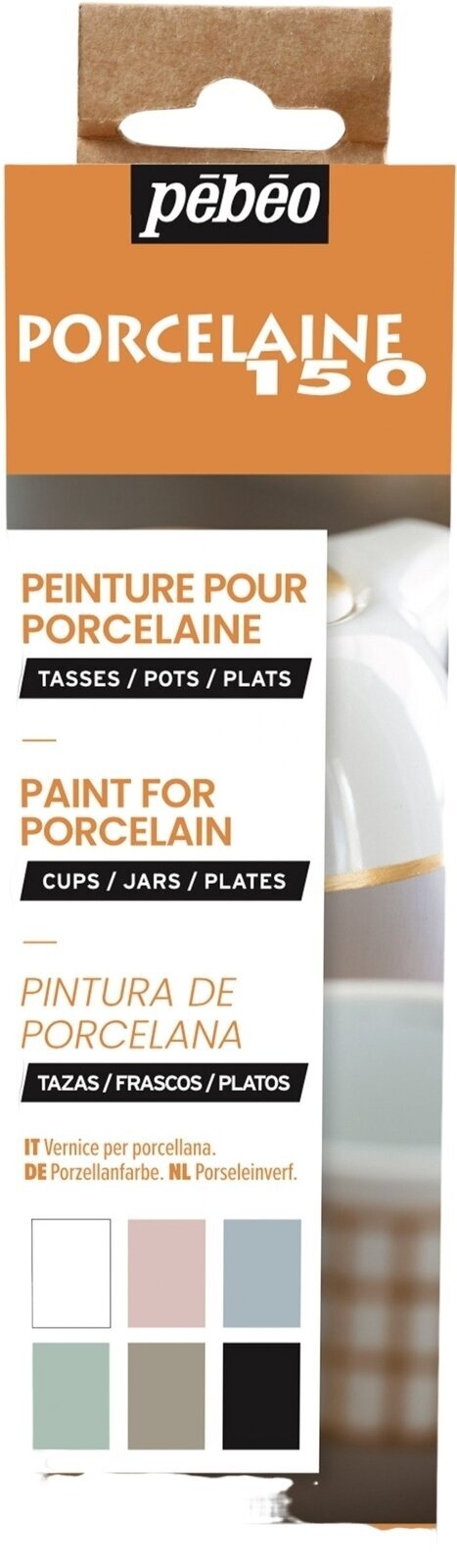 Porcelain Paint Pébéo Porcelaine 150 Porcelain Paint Set Chalk 6 x 20 ml