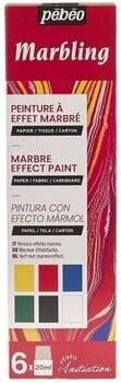 Färg Pébéo 756495 En uppsättning färger för marmorering 6 x 20 ml - 1