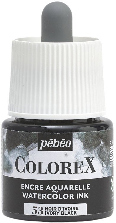 Ink Pébéo Colorex Drawing Ink Ivory Black 45 ml 1 pc