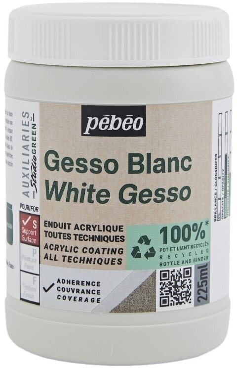 Podkladová farba Pébéo White Gesso Origin Šeps 225 ml 1 ks