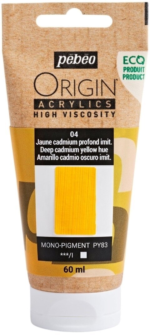 Pébéo Origin Akrylová barva Deep Cadmium Yellow Hue 60 ml 1 ks