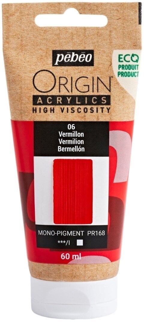 Pébéo Origin Akrylová barva Vermilion 60 ml 1 ks