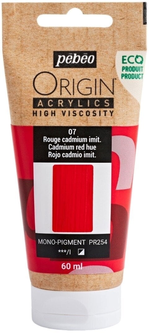 Pébéo Origin Akrylová barva Cadmium Red Hue 60 ml 1 ks