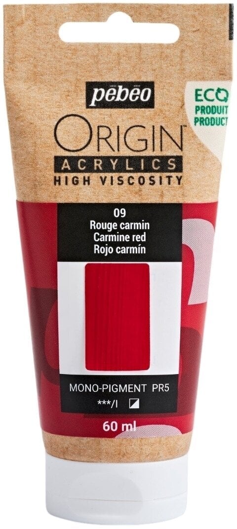 Pébéo Origin Akrylová barva Carmine Red 60 ml 1 ks