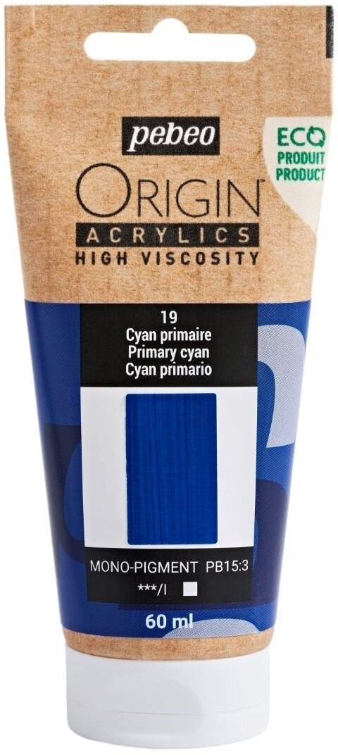 Pébéo Origin Akrylová barva Primary Cyan 60 ml 1 ks