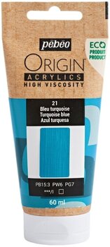 Acrylfarbe Pébéo Origin Acrylfarbe Turquoise Blue 60 ml 1 stk - 1