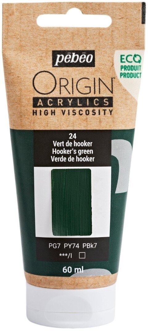 Pébéo Origin Akrylová barva Hooker's Green 60 ml 1 ks