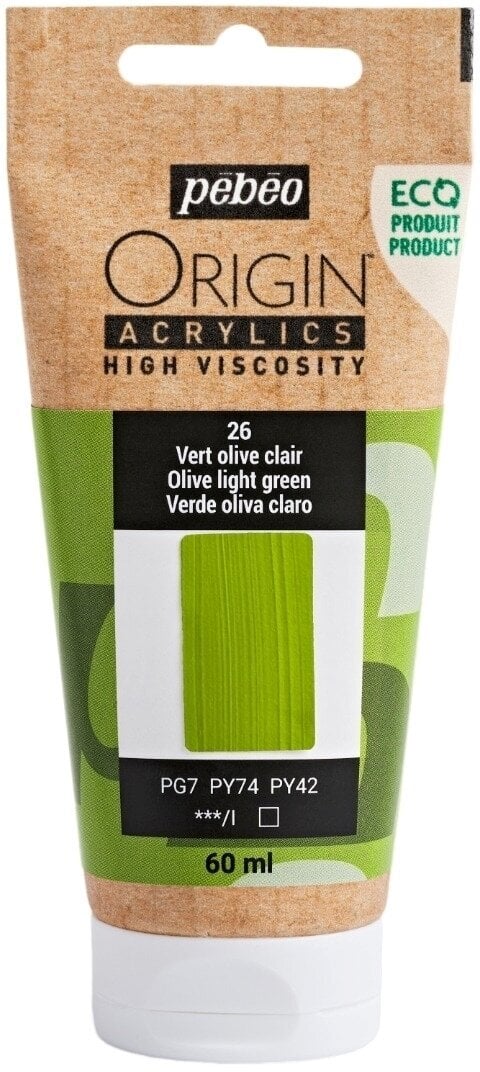 Pébéo Origin Akrylová barva Light Olive Green 60 ml 1 ks