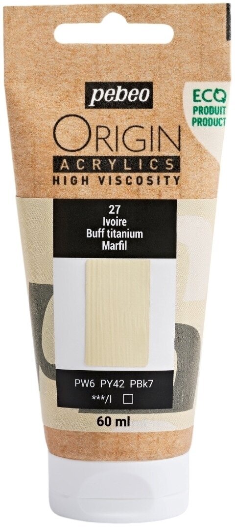 Pébéo Origin Akrylová barva Buff Titanium 60 ml 1 ks