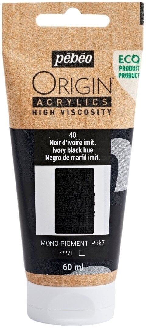 Pébéo Origin Akrylová barva Ivory Black Hue 60 ml 1 ks