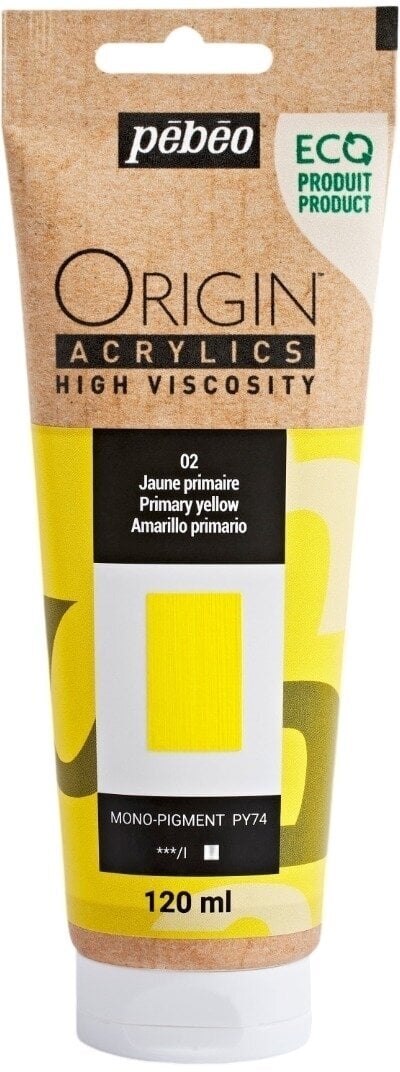 Pébéo Origin Akrylová barva Primary Yellow 120 ml 1 ks