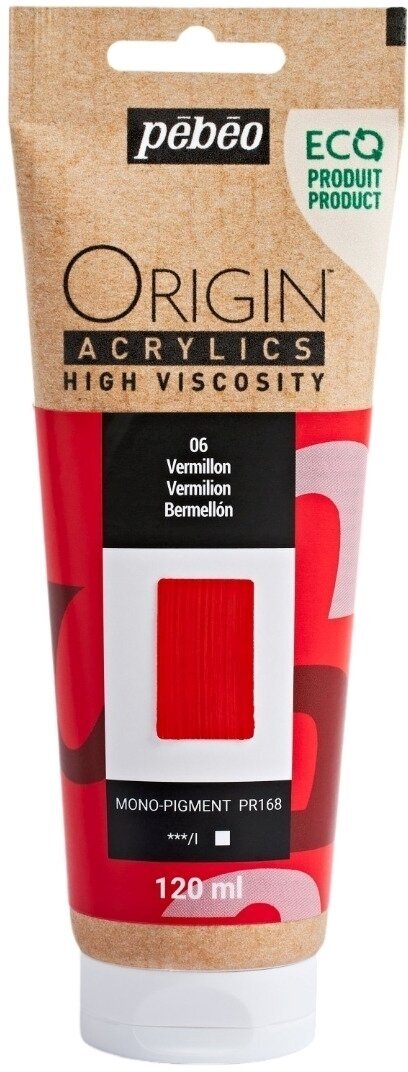 Pébéo Origin Akrylová barva Vermilion 120 ml 1 ks