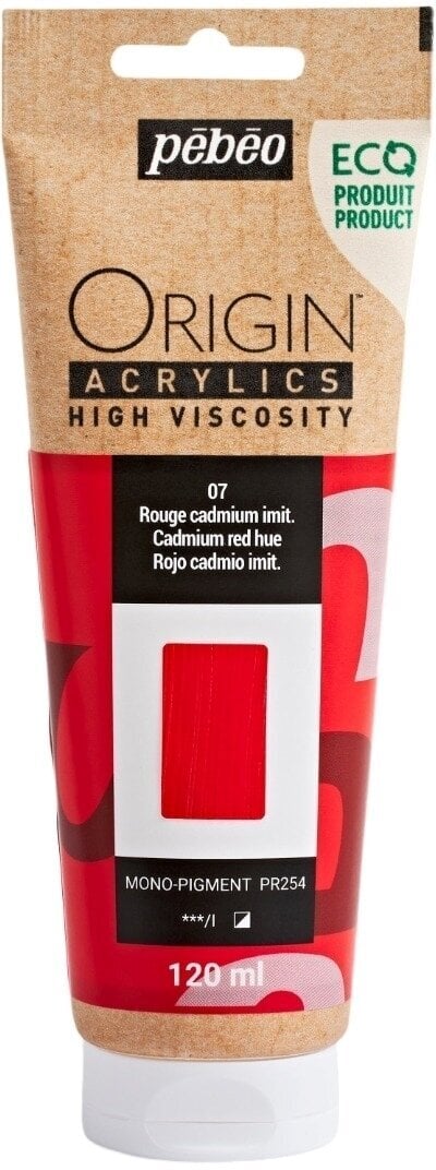 Pébéo Origin Akrylová barva Cadmium Red Hue 120 ml 1 ks