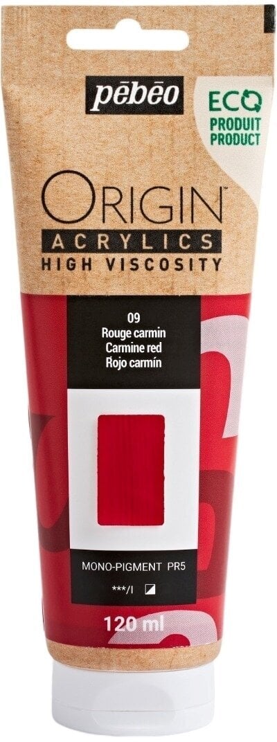 Pébéo Origin Akrylová barva Carmine Red 120 ml 1 ks