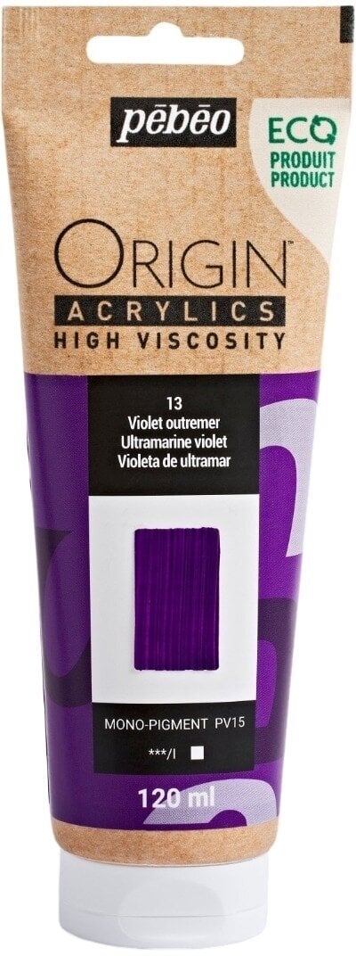 Pébéo Origin Akrylová barva Ultramarine Violet 120 ml 1 ks