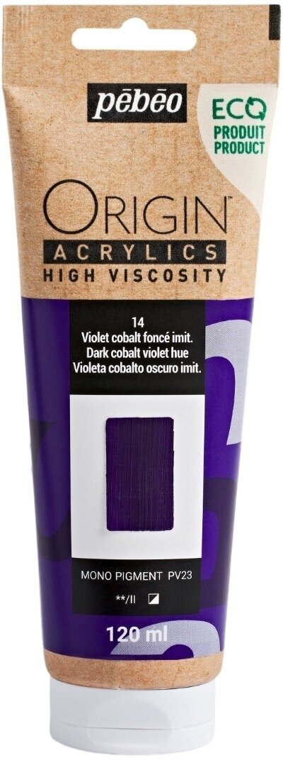 Pébéo Origin Akrylová barva Dark Cobalt Violet Hue 120 ml 1 ks