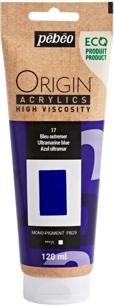 Pébéo Origin Akrylová barva Ultramarine Blue 120 ml 1 ks