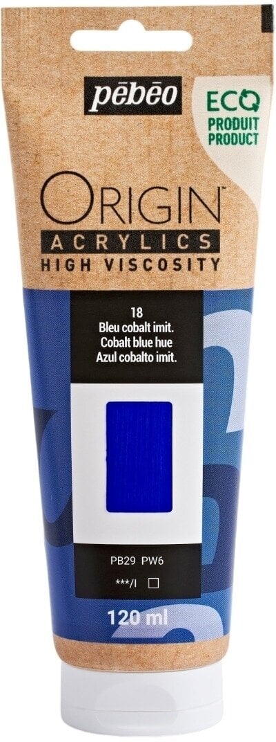 Pébéo Origin Akrylová barva Cobalt Blue Hue 120 ml 1 ks