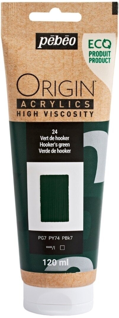 Pébéo Origin Akrylová barva Hooker's Green 120 ml 1 ks