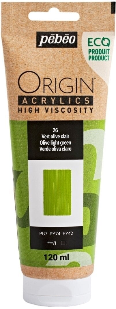 Pébéo Origin Akrylová barva Light Olive Green 120 ml 1 ks