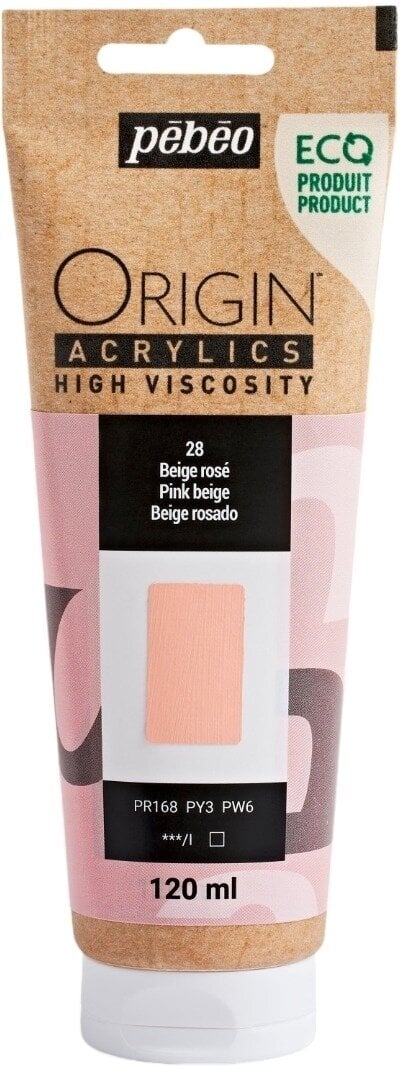 Pébéo Origin Akrylová barva Pink Beige 120 ml 1 ks
