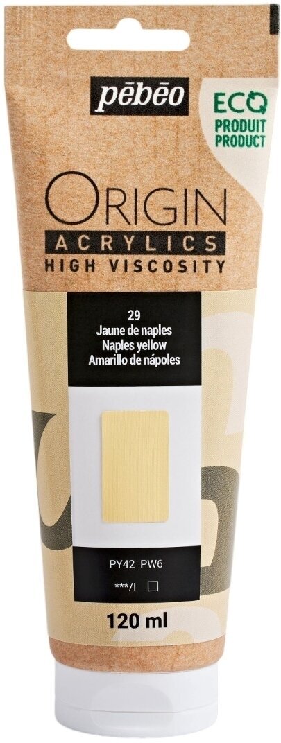 Pébéo Origin Akrylová barva Naples Yellow 120 ml 1 ks