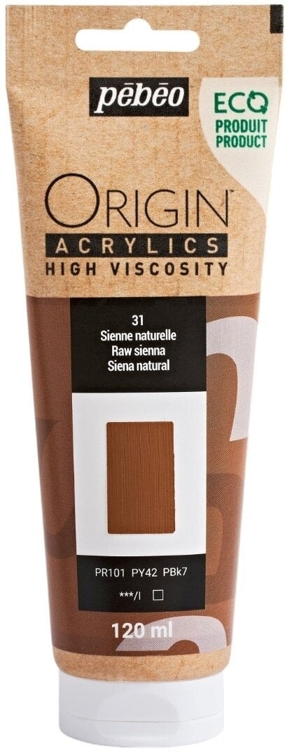 Pébéo Origin Akrylová barva Raw Sienna 120 ml 1 ks