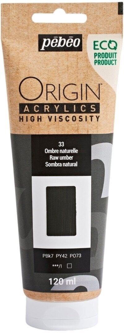 Pébéo Origin Akrylová barva Raw Umber 120 ml 1 ks