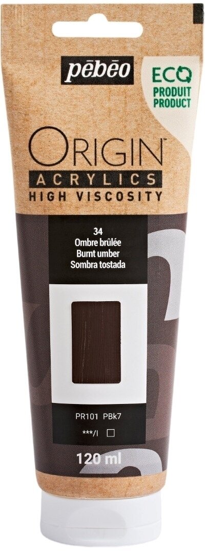 Pébéo Origin Akrylová barva Burnt Umber 120 ml 1 ks