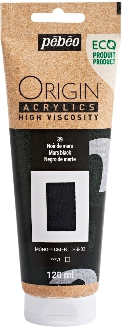 Pébéo Origin Akrylová barva Mars Black 120 ml 1 ks