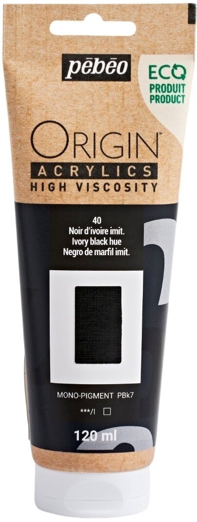 Pébéo Origin Akrylová barva Ivory Black Hue 120 ml 1 ks