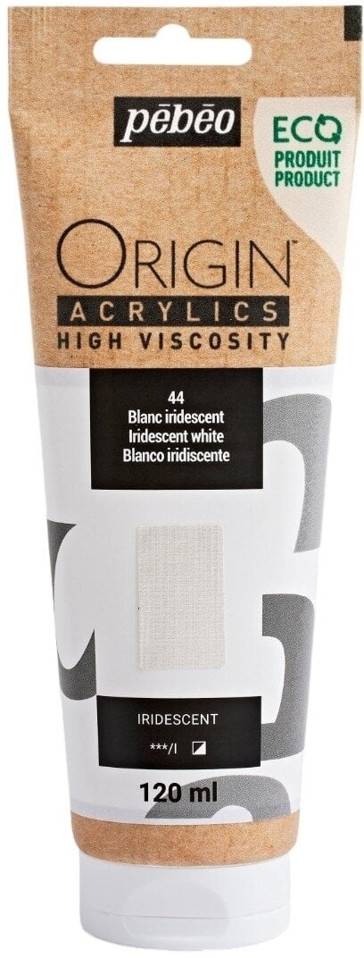 Pébéo Origin Akrylová barva Iridescent White 120 ml 1 ks